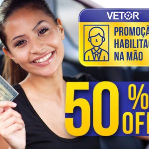 Promoção Habilitação na Mão – 50% de Desconto